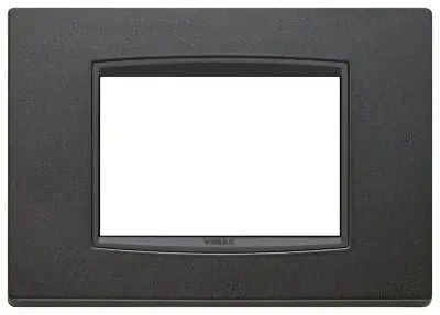 Populaire Vimar 20653.c15 Eikon Classic 3 Module Anthracite Matt Cover Plate