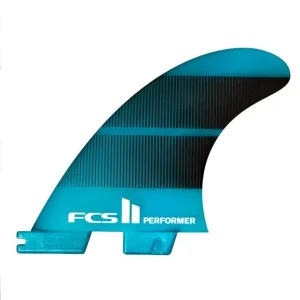 FCS II Performer Neo Glass Tri Fins Teal Certifié