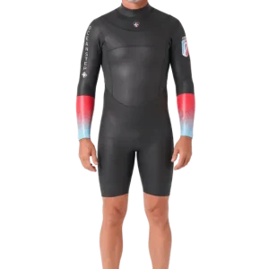 2/2 U Zip L/S Performer - Shorty Longe Cote Homme Satisfait Ou Remboursé