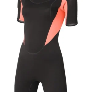 2/2 Pioneer - Zip Dos S/S Combinaison Shorty Surf Femme Remise