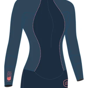 2/2 Unlimited -Zip Dos L/S Combinaison Shorty Surf Femme Solde