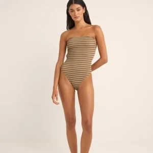 Commander Maintenant Sol Stripe Strapless - Maillot une pièce Femme