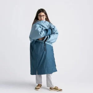 Prix Bas Advance Kids Changerobes - Poncho Impermeable Zippé Bleu/Gris