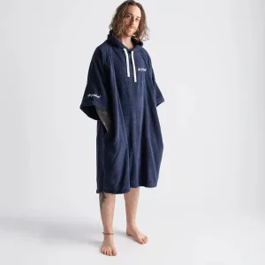 Retour Gratuit Towel Robe - Poncho Coton Organic Adulte Navy