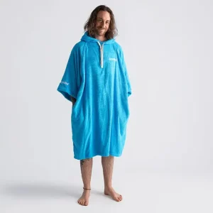 Bon Plan Towel Robe - Poncho Coton Organic Adulte Bleu