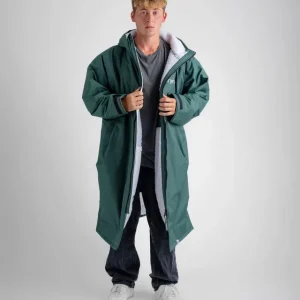 Advance - Poncho Impermeable Zippé Adulte Manches Longues Vert Promotion Saisonnière