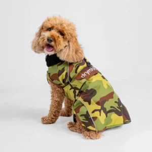Dernière Chance Dog Coat - Veste pour chien Vert Camo / Noir