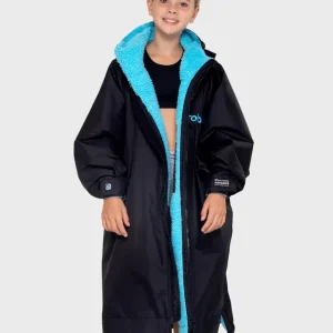 Meilleure Vente Advance Kids Changerobes - Poncho Impermeable Zippé Enfant Noir/Bleu