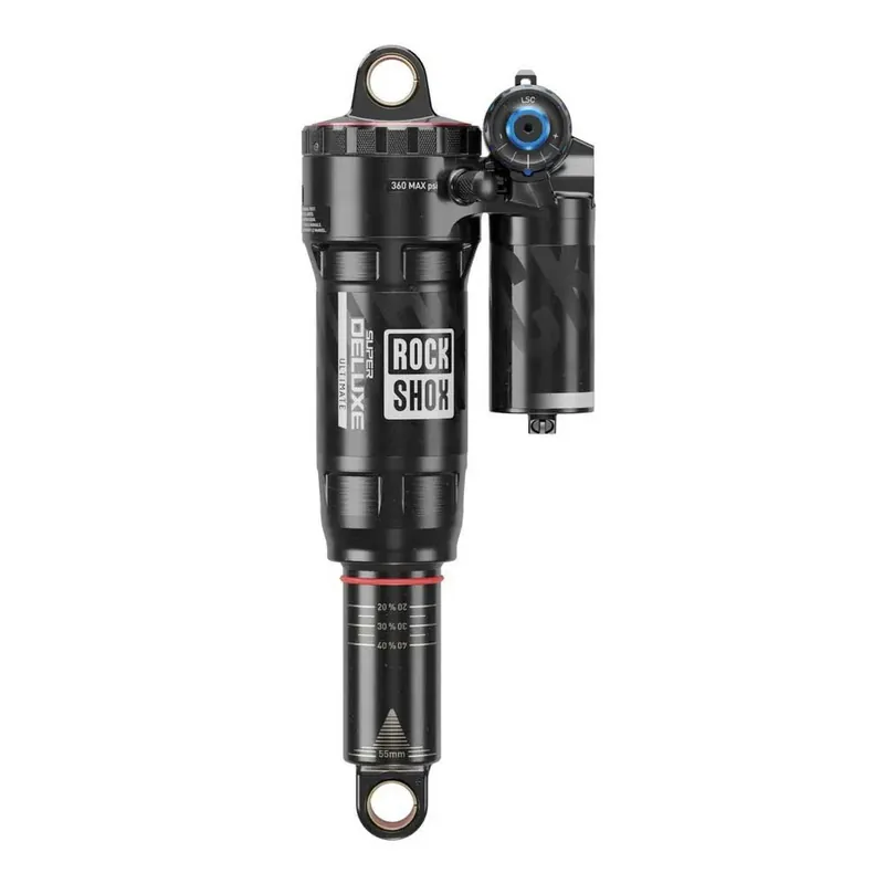 Authentique RockShox Amortisseur Super Deluxe Ultimate RC2T Linear Air 0 2 Position Token Reb55/Comp30 Lockout 4 Hydraulic Bottom Standard C2