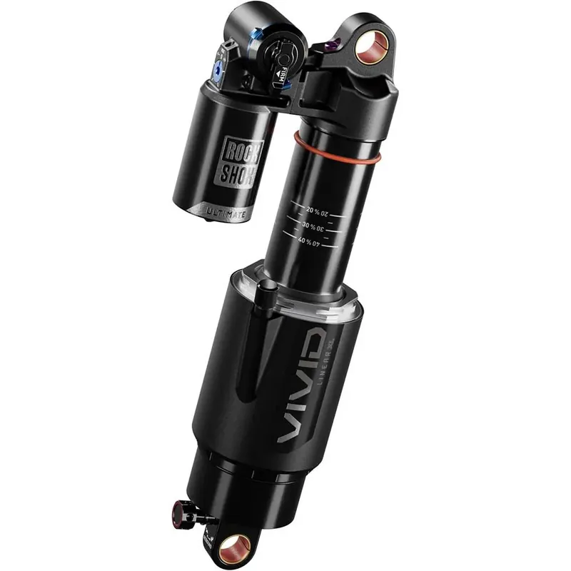 RockShox Amortisseur Vivid Ultimate RC2T Linear XL Air 2 Tokens Reb55/Comp34 Lockout 25 Adj HydB/O 90 Trunion D1-SBC Enduro 2020+ Certifié