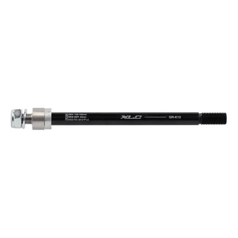 XLC Axe traversant QR-K12 M12 x 1.5 159-165 Shimano 142/148 Nouvelle Collection