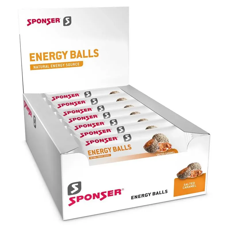 Acheter Direct Sponser Sport Food Boîte de barres énergétiques Balls Caramel Salé 45g 18 unités