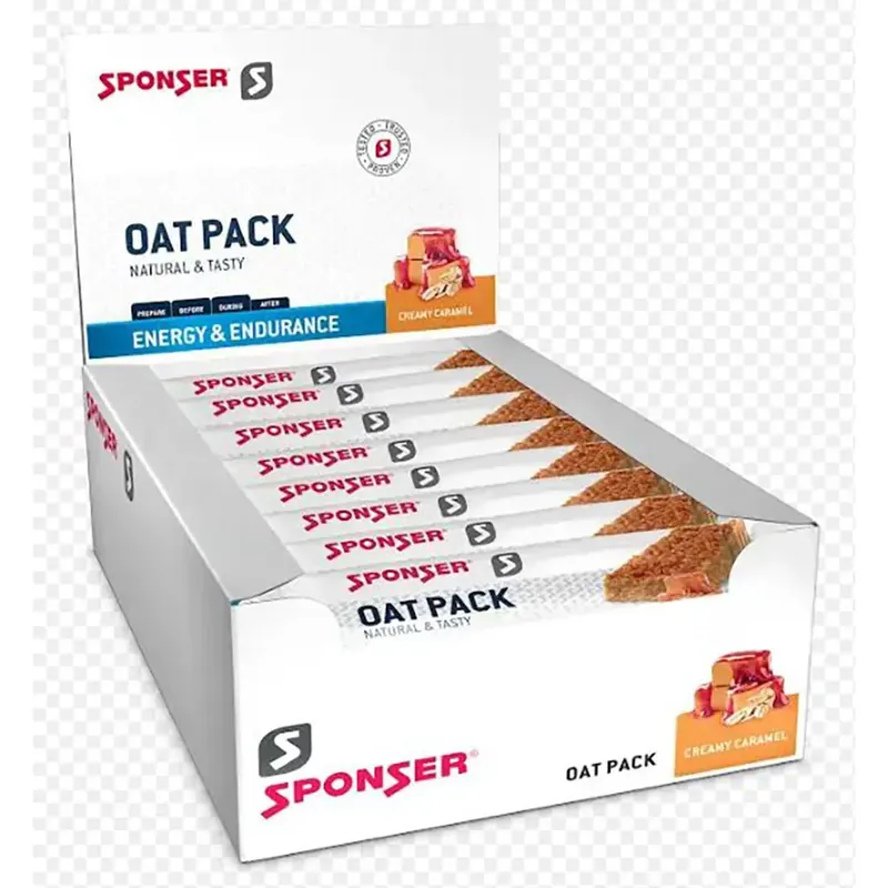Sponser Sport Food Boîte de barres énergétiques Creamy Oat Caramel 50g 25 unités Achetez Aujourd'hui