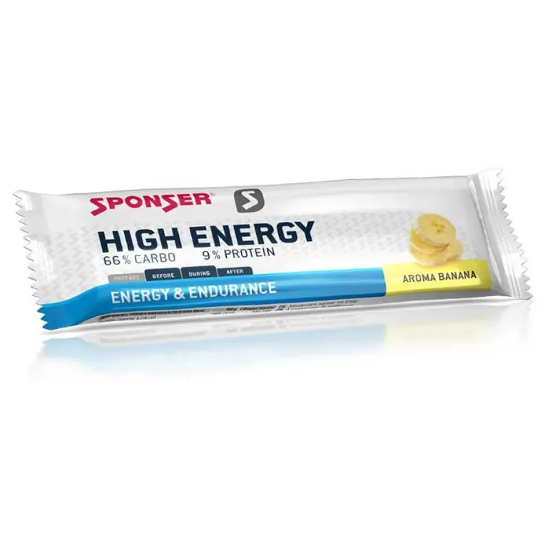 Sponser Sport Food Boîte de barres énergétiques High Haco Banane 45g 30 unités Authentique