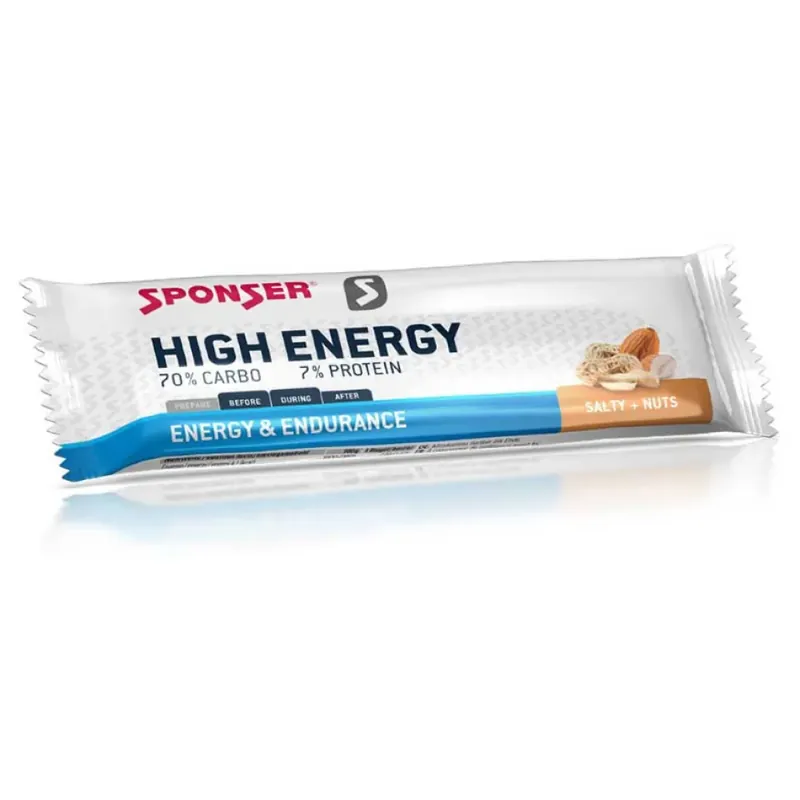 Satisfait Ou Remboursé Sponser Sport Food Boîte de barres énergétiques High Noix salées 45g 30 unités