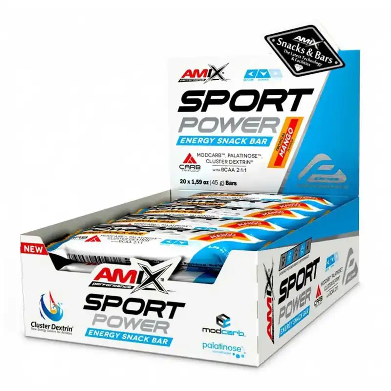 Remise Amix Boîte de barres énergétiques Sport Power Mango 45g 20 unités