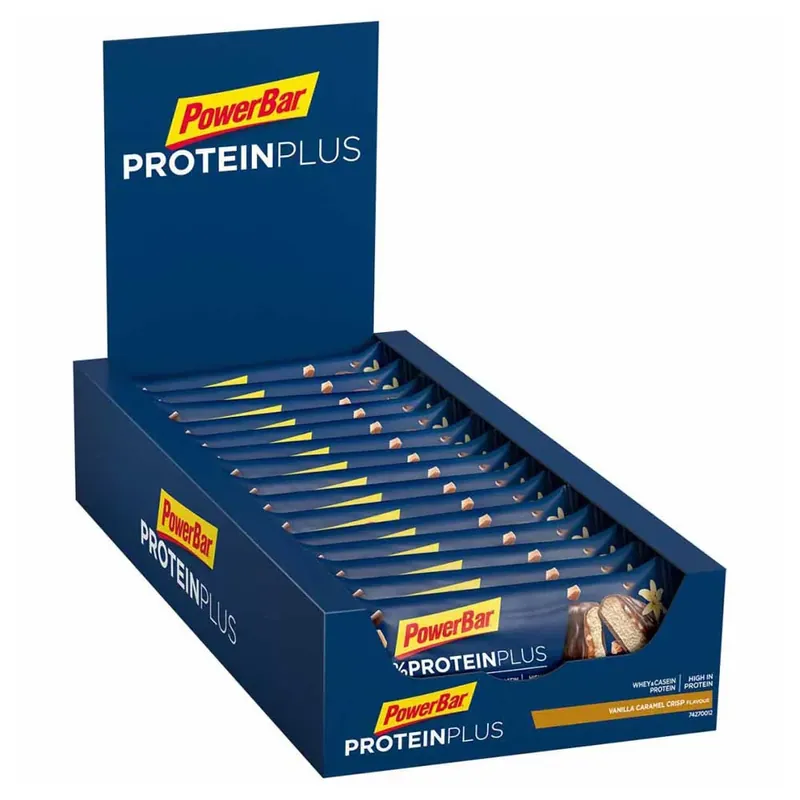 Powerbar Boîte de barres protéinées 30% Crisp Vanille et caramel 55g 15 unités Achetez Aujourd'hui