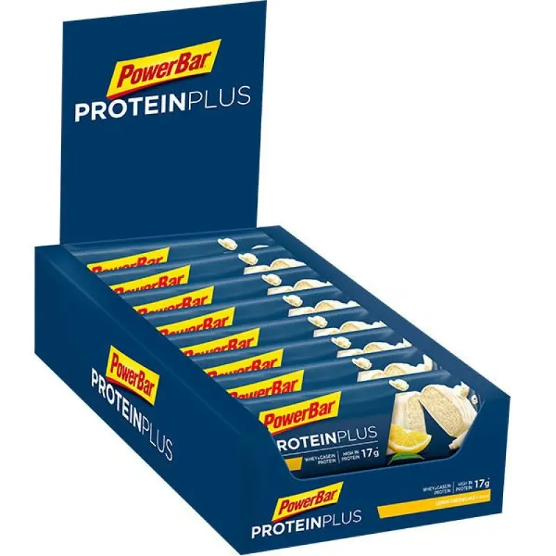 Powerbar Boîte de barres protéinées Plus 30% Cheesecake au citron 55g 15 unités Retour Gratuit