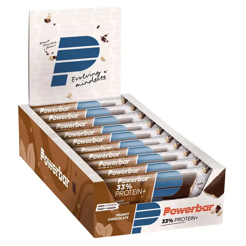 Seulement Aujourd'hui Powerbar Boîte de barres protéinées Plus 33% Chocolat&Cacahuète 90g 10 unités