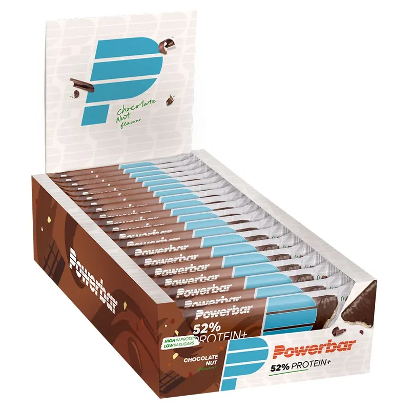 Achetez Aujourd'hui Powerbar Boîte de barres protéinées Plus 52% Noix Au Chocolat 50g 20 unités