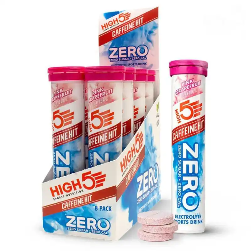 Paiement Sécurisé High5 Boîte de comprimés Zero Caff Hit Pamplemousse Rose 8 unités