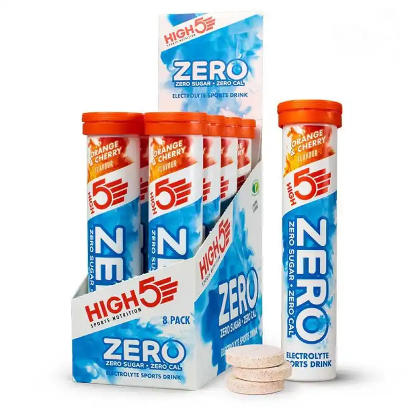 High5 Boîte de comprimés Zero Orange et cerise 8 unités Meilleur Choix
