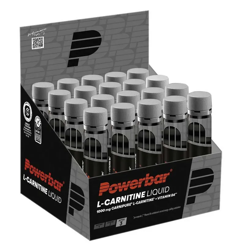 Powerbar Boîte de fioles buvables L-Carnitine Black Line 20 unités Meilleure Vente