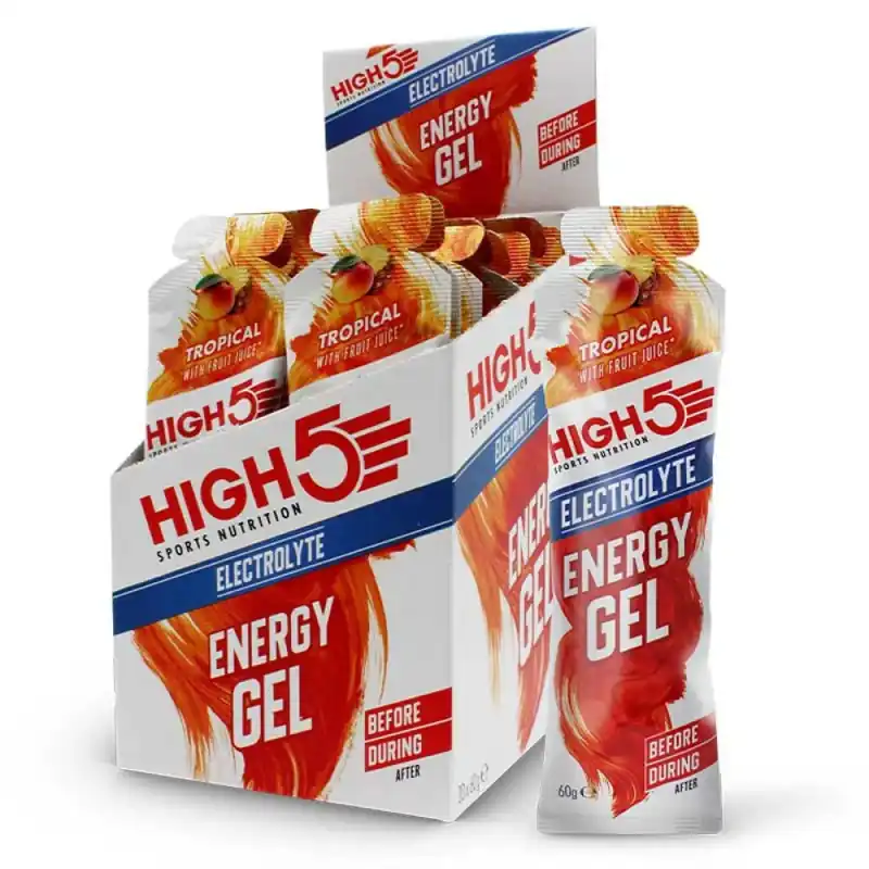 High5 Boîte de gels énergétiques Electrolyte Exotique 60g 20 unités Seulement Aujourd'hui