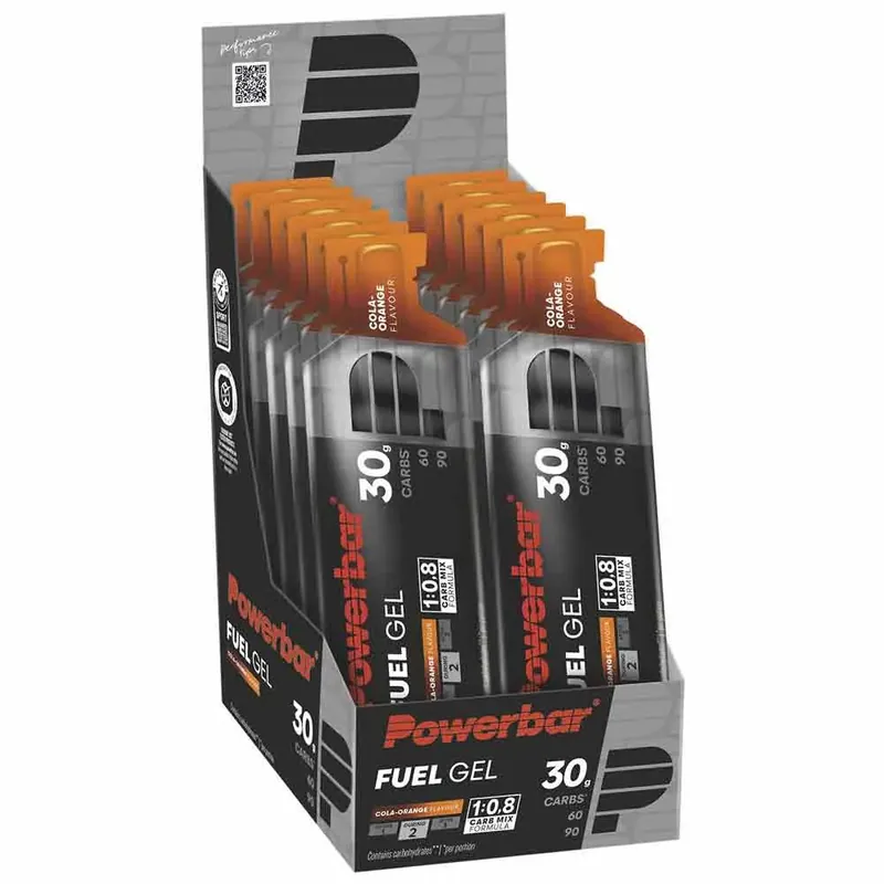Powerbar Boîte de gels énergétiques Fuel 30 50ml Cola et orange 12 unités Prix Promo