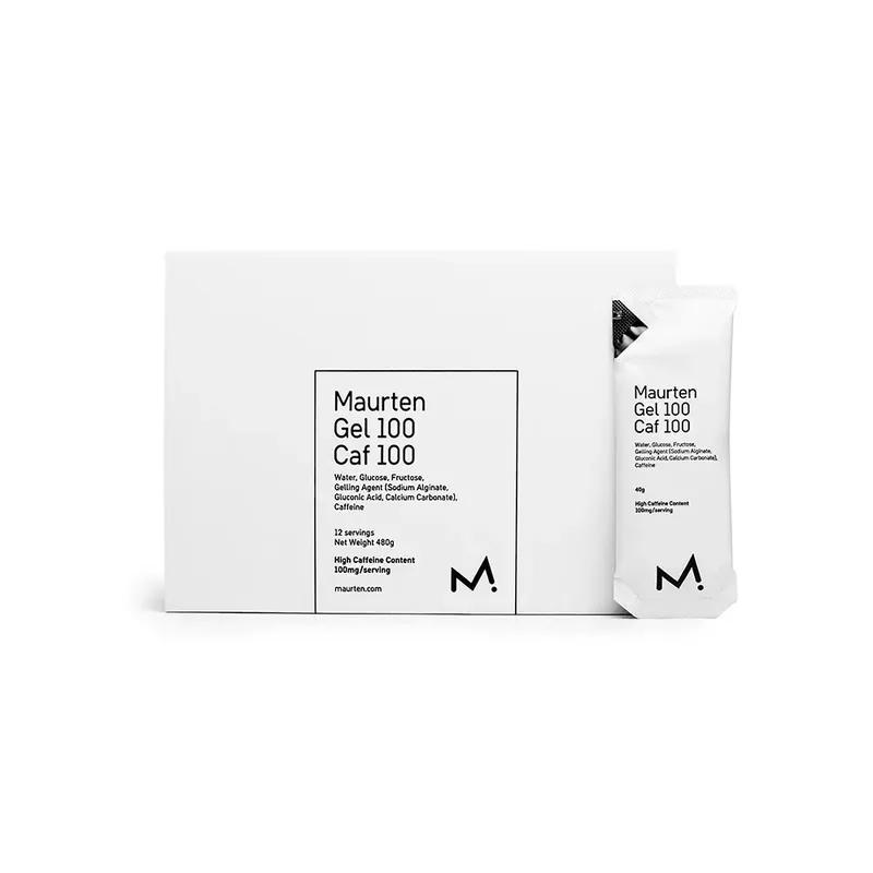 Maurten Boîte de gels énergétiques Gel 100 Caf 100 Saveur Neutre 40g 12 unités Seulement Aujourd'hui