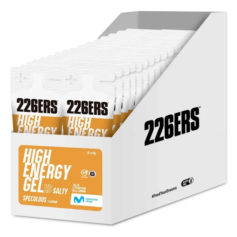 226ERS Boîte de gels énergétiques High Energy Salty Spéculoos 45g 32 unités Seulement Aujourd'hui