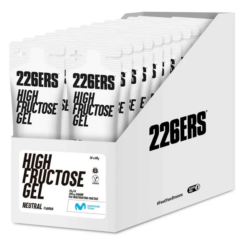 226ERS Boîte de gels énergétiques High Fructose Saveur Neutre 80g 24 unités Solde
