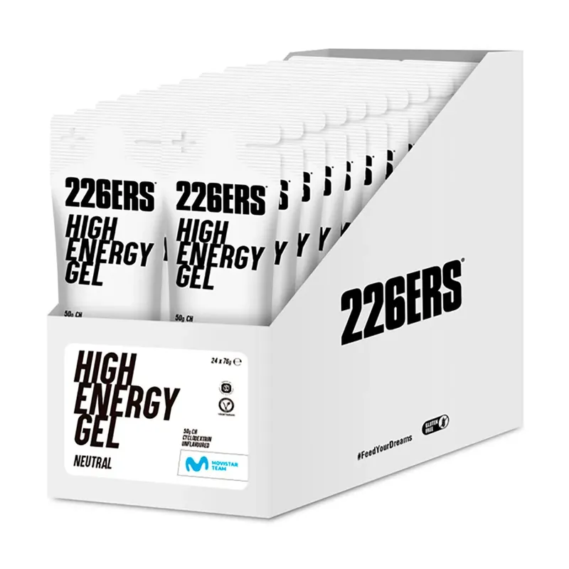 Petit Prix 226ERS Boîte de gels énergétiques High Saveur Neutre 24 unités