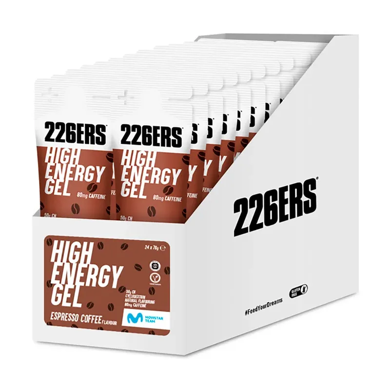 226ERS Boîte de gels énergétiques High Spresso 76g 24 unités Paiement Sécurisé