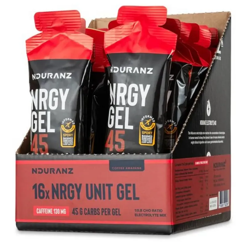 Petit Prix Nduranz Boîte de gels énergétiques Nrgy 45 Caff Café et amarena 75g 16 unités