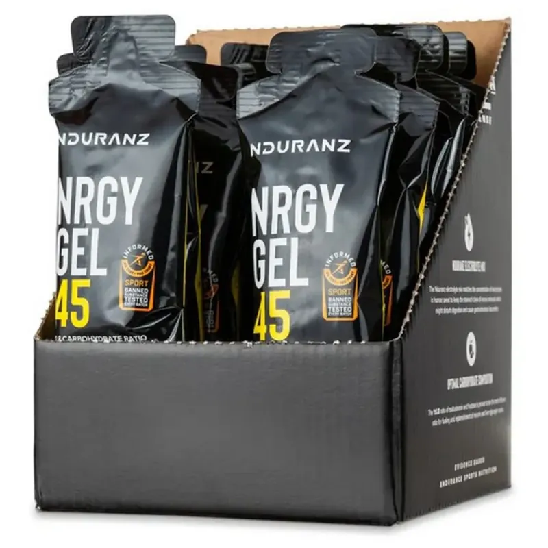 Nduranz Boîte de gels énergétiques Nrgy 45 Citron 75g 16 unités Usine Directe