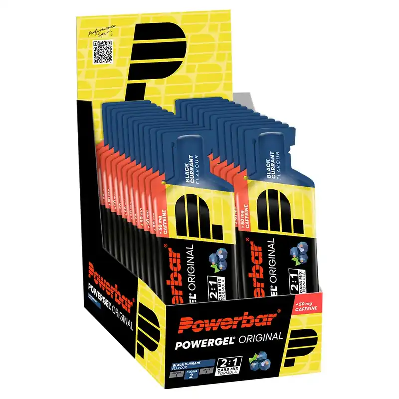 Powerbar Boîte de gels énergétiques Powergel Cassis 41g 24 unités Paiement Sécurisé