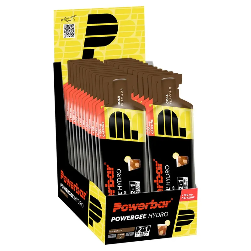 Vente Directe Powerbar Boîte de gels énergétiques Powergel Hydro Cola 67ml 24 unités