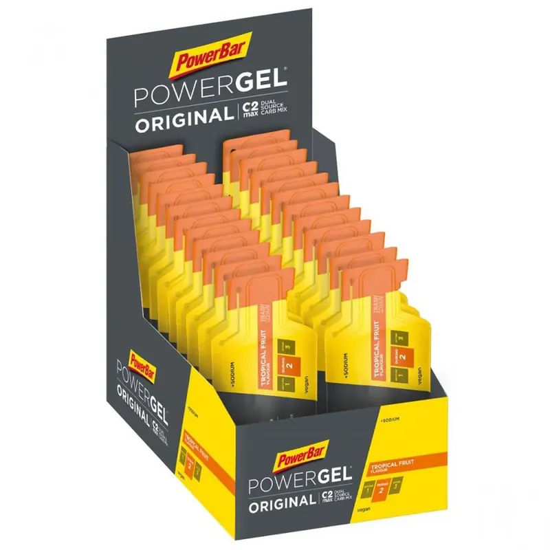 Powerbar Boîte de gels énergétiques Powergel Original Fruit Exotique 41g 24 unités Dernière Chance