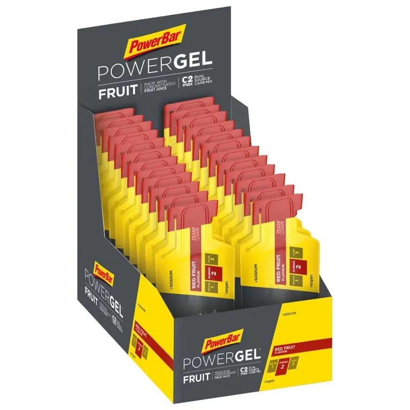 Powerbar Boîte de gels énergétiques Powergel Original Fruits Rouges 41g 24 unités Promotion