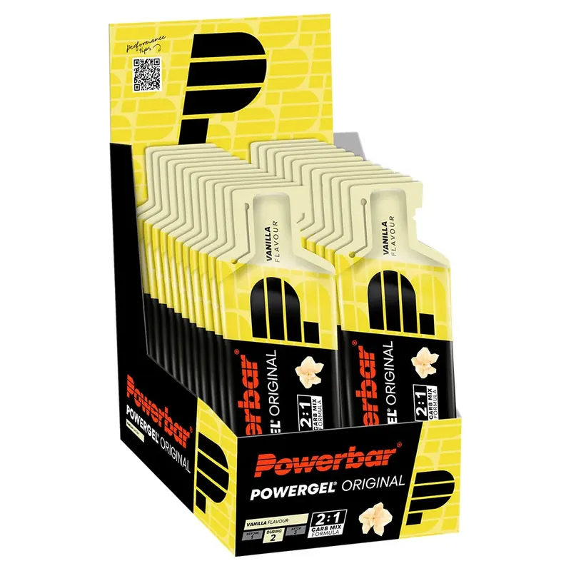 Commander Maintenant Powerbar Boîte de gels énergétiques Powergel Original Vanille 41g 24 unités
