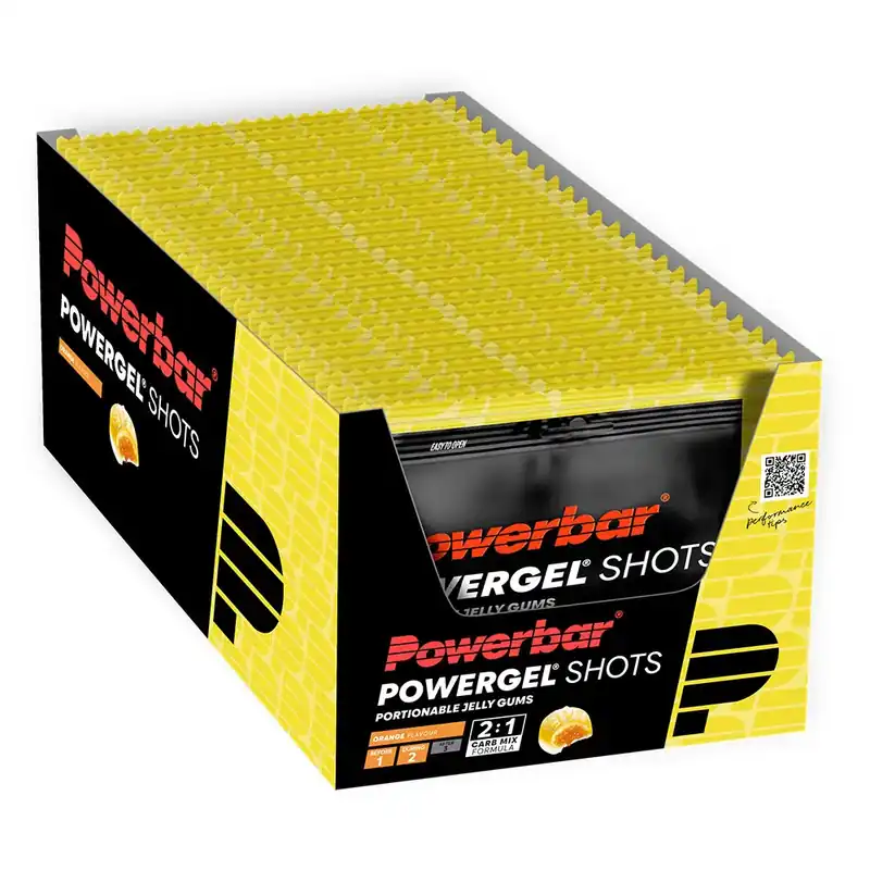 Réduction Powerbar Boîte de gels énergétiques Powergel Shot Orange 60g 24 unités