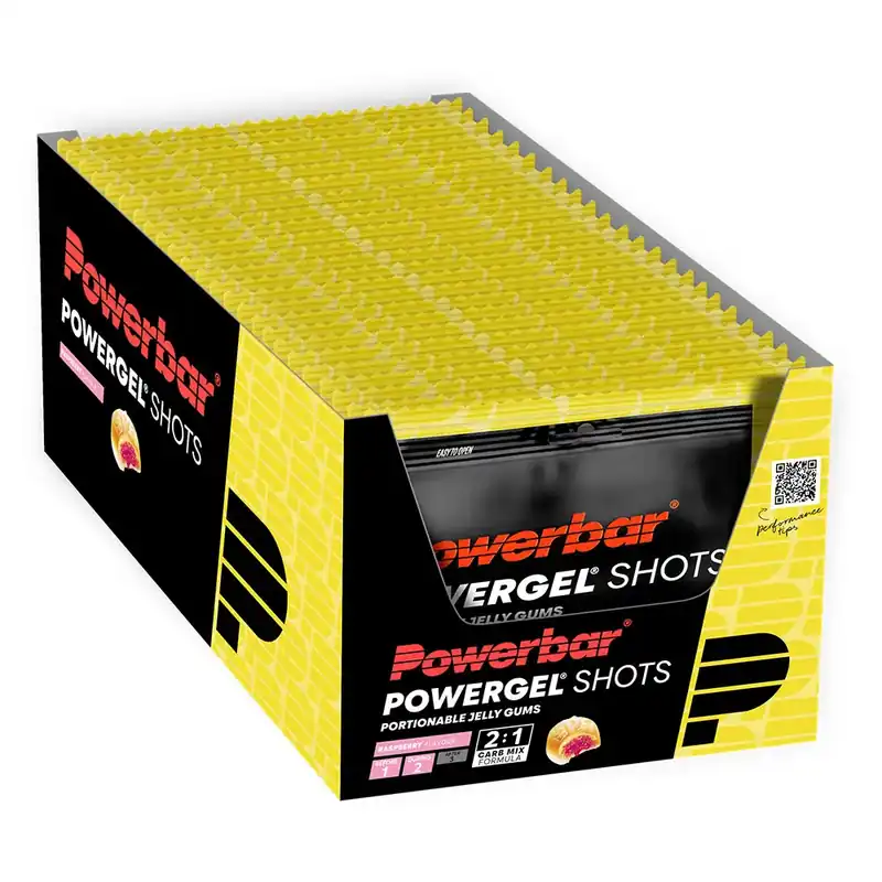 Réduction Powerbar Boîte de gommes énergétiques Powergel Shot Framboise 60g 24 unités