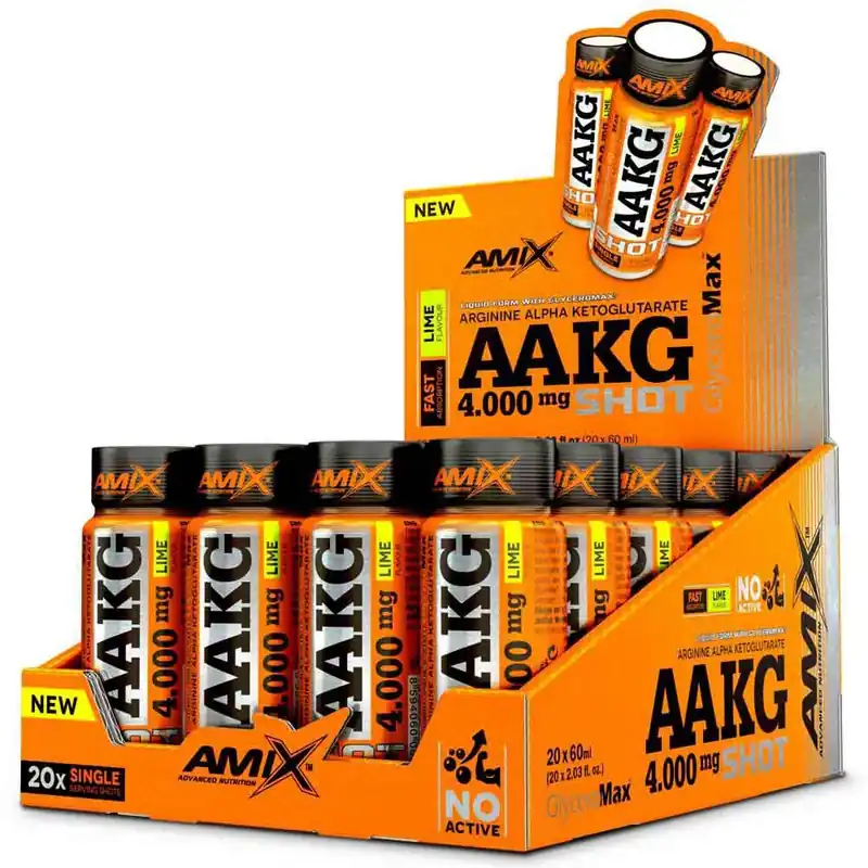 Amix Boîte d´arginine AAKG 4000mg Lime 60ml 20 unités Bon Plan