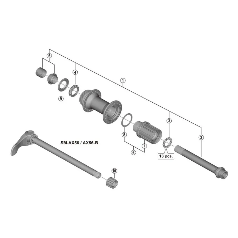 Shimano Corps de roue libre FH-M6010 Deore Quantité Limitée