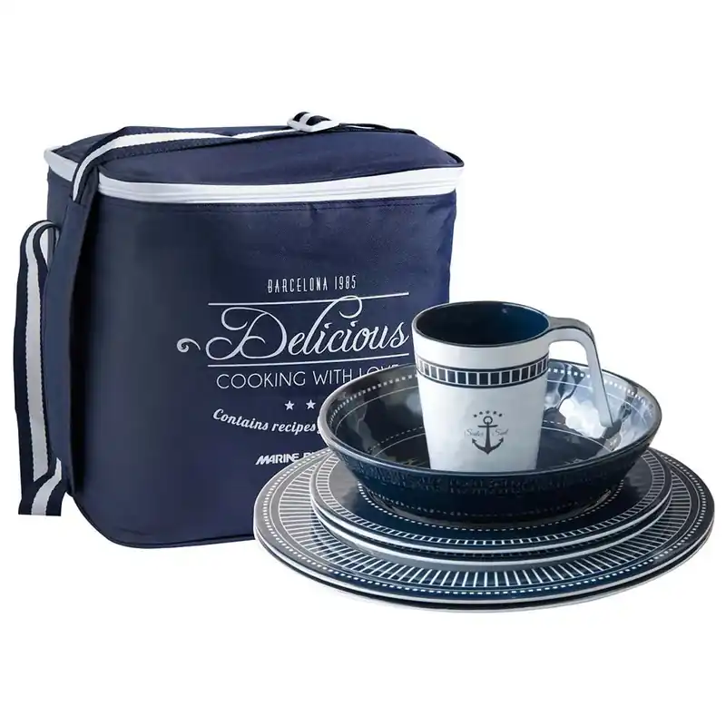 Quantité Limitée Marine Business Ensemble de vaisselle de marin 24 pièces
