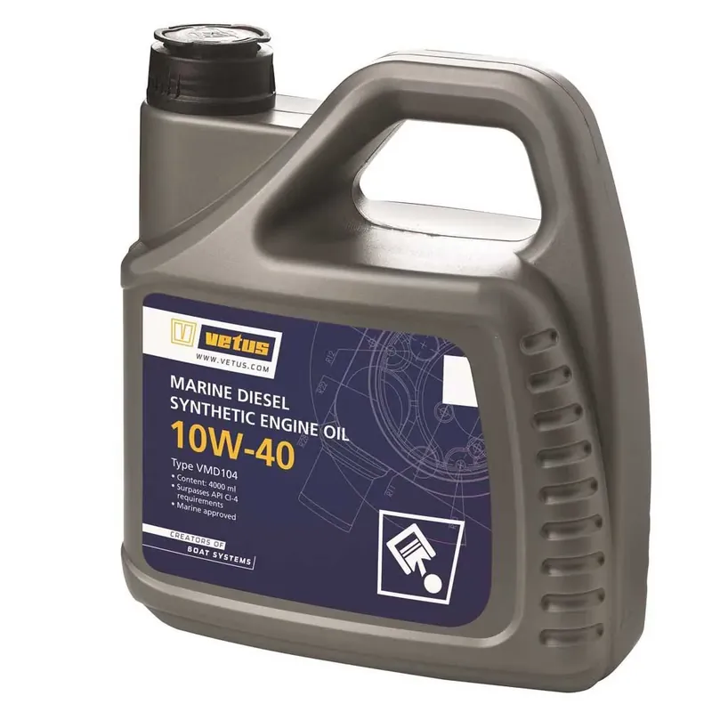 Marque Vetus Huile moteur diesel marine synthétique SAE 10W-40 4L