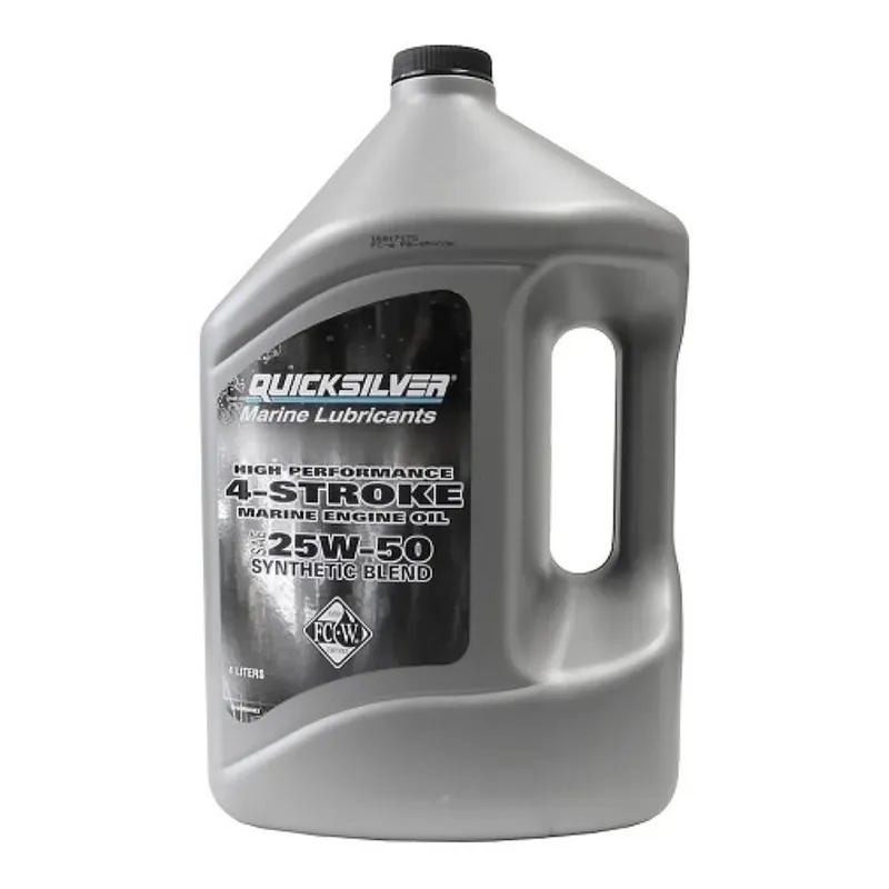Certifié Quicksilver Boats Huile moteur hors-bord marine 4 temps FCW 25W50 mélange synthétique 4L 3 unités