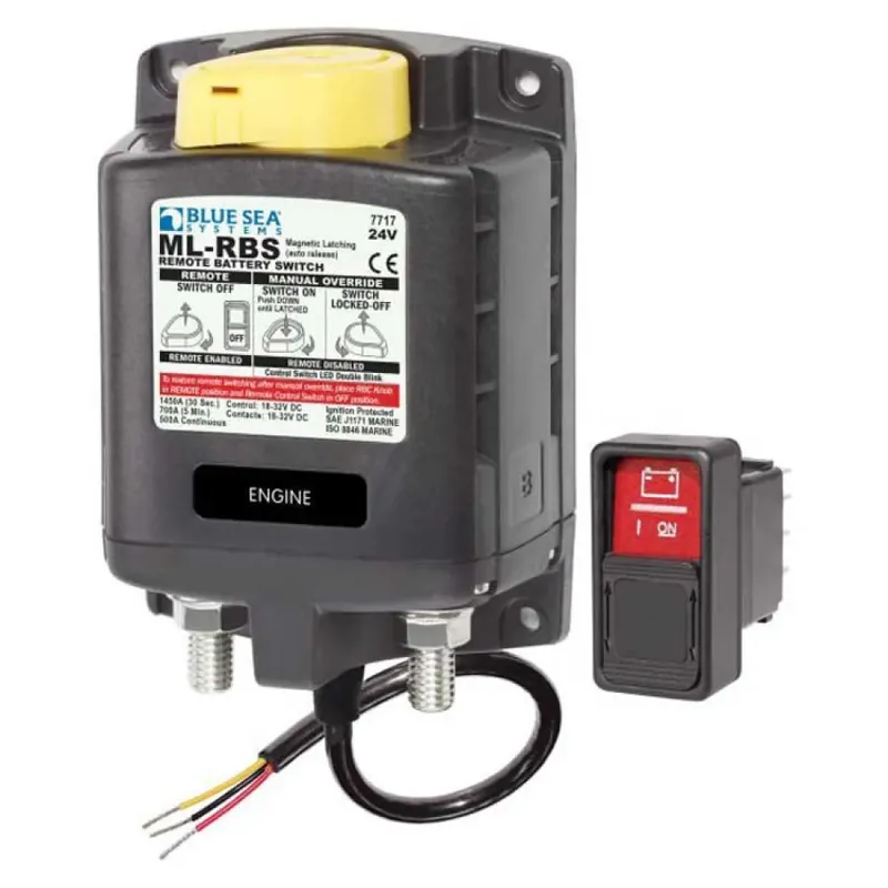 Blue Sea Systems Interrupteur de batterie ML-RBS 500A 24V Quantité Limitée