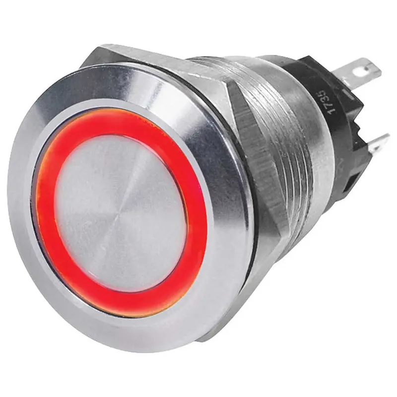 Blue Sea Systems Interrupteur LED rouge (allumé/éteint) 12V Paiement Sécurisé